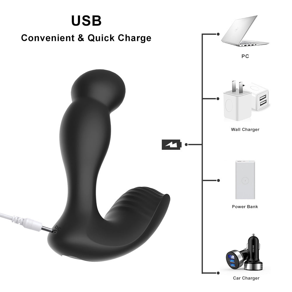 Vibrating Anal Plug Remote Control Male Prostate Massager Adult Sex Toys