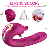 Female G-Spot Vibrator Tongue Licking Clitoral Stimulation Sex Toy for Woman