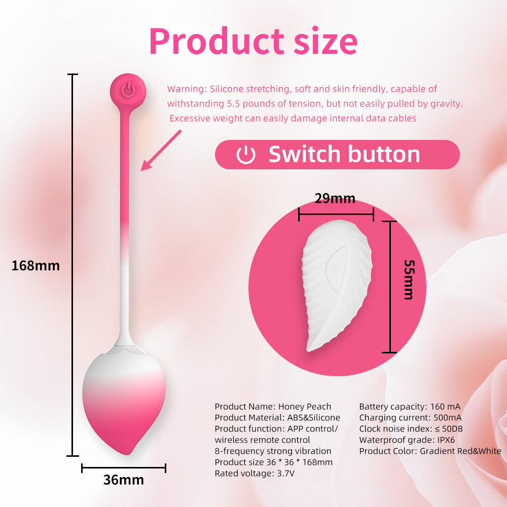 Wearable Peach Shape Vibrator APP Remote Control Panty Vibrators Adult Toys for Woman