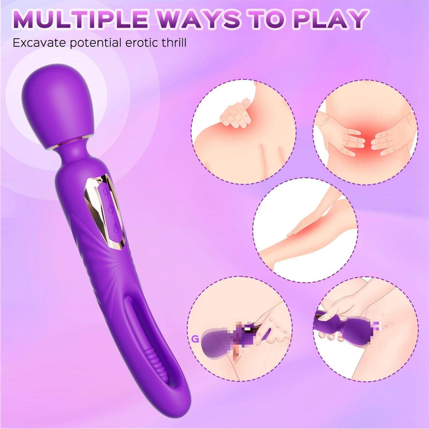 Woman Wand Massager G-spot Tapping Vibrator Clit Stimulator Adult Toys