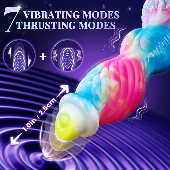 Plus Size Thick Monster Dildo Vibrator 10.2 inch Remote G-Spot Stimulation Sex Toy for Woman Adult Toys