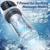 Water SPA Vacuum Pump Male Masturbator Penis Enlargement Gear with LCD Screen