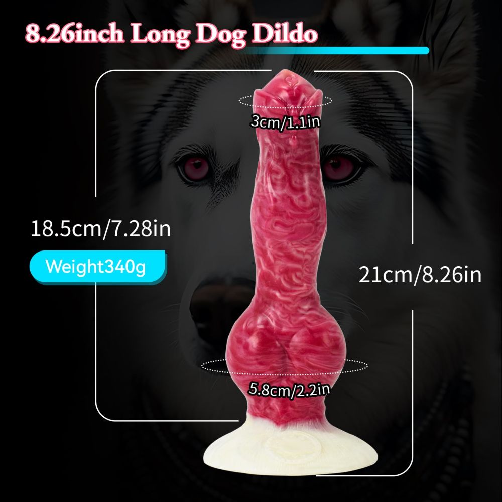 Realistic Dog Monster Dildo with Knot Cainine K9 Animal Dildos 8.26 inch Adult Toys Anal Plug