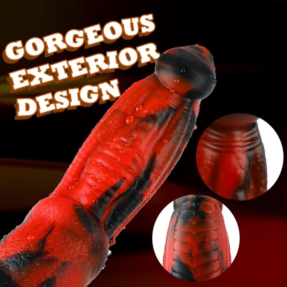 Monster Dildo Fantasy Dragon Dildos with Suction Cup Silicone Anal Plug 8.5in Adult Sex Toy