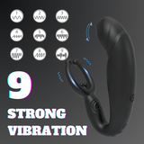 Remote Control Prostate Massager | Rainstorm Bead Massage Anal Vibrator Butt Plug Male Sex Toys