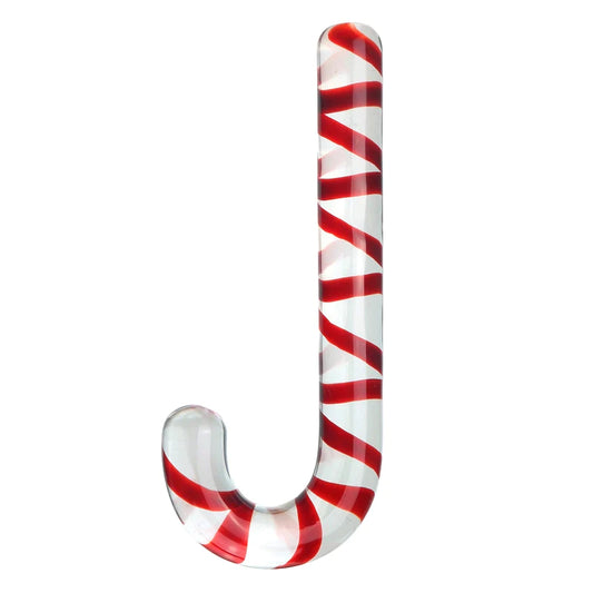 Chirstams Gift Double-end Butt Plug Glass Candy Cane Anal Plug Adult Toys for Men & Women