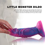 Monster Dildo Starry Liquid Silicone Dildos with Suction Cup Anal Plug Adult Toy