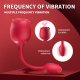 Rose Vibrators with 9 Sucking & 9 Vibrating Modes Wand Massager Female Sex Toys