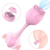 Rose Vibrators with 9 Sucking & 9 Vibrating Modes Wand Massager Female Sex Toys