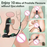 Telescopic Anal Vibrator SPY Male Prostate Massager with Penis Ring Sex Toy for Skilled Player