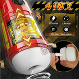 Male Masturbator with Window Stepless Adjusting 6 in 1 Thrusting Rotating Masturbation Cup Adult Sex Toy