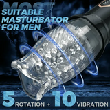 TORNADO 10 Vibration 5 Rotation Better Wrapping Male Masturbator Man Sex Toys