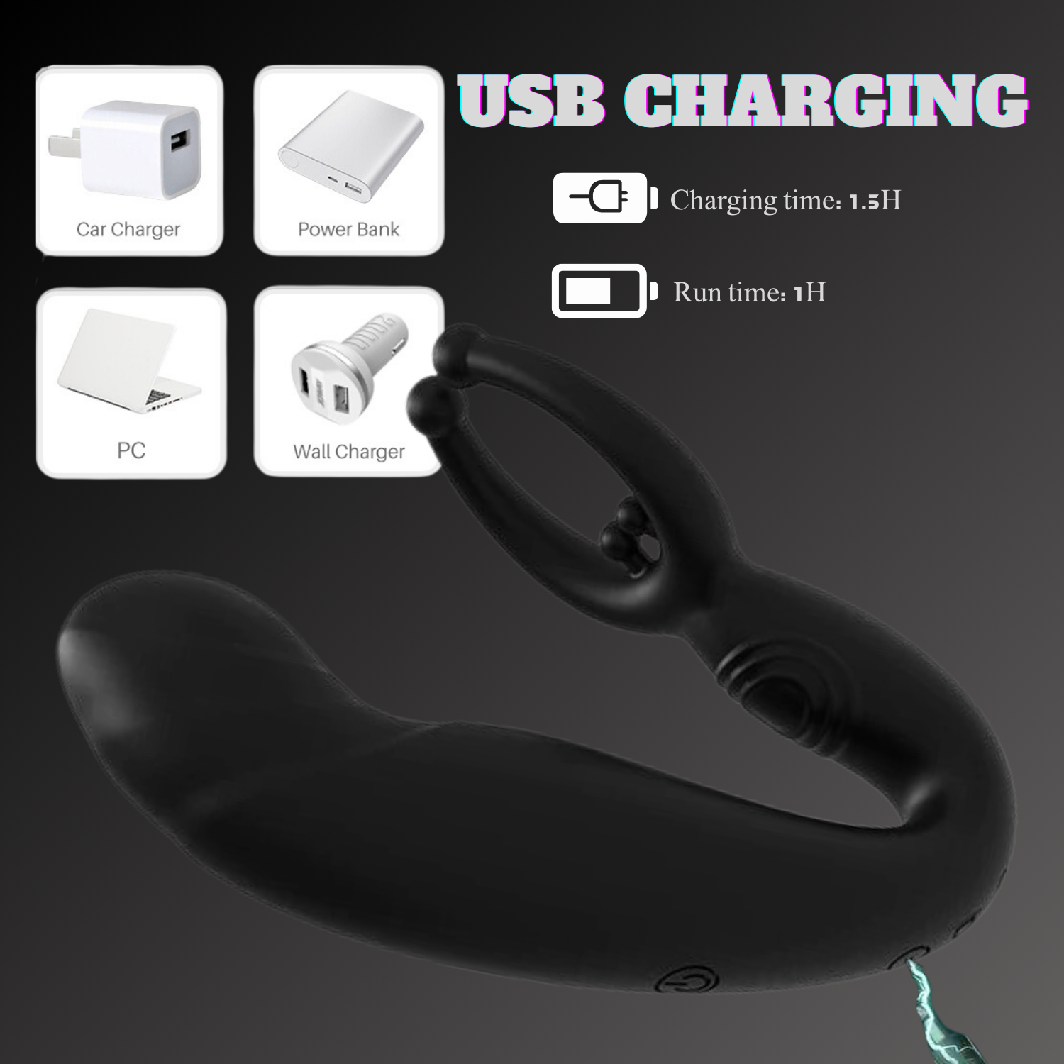 Remote Control Prostate Massager | Rainstorm Bead Massage Anal Vibrator Butt Plug Male Sex Toys