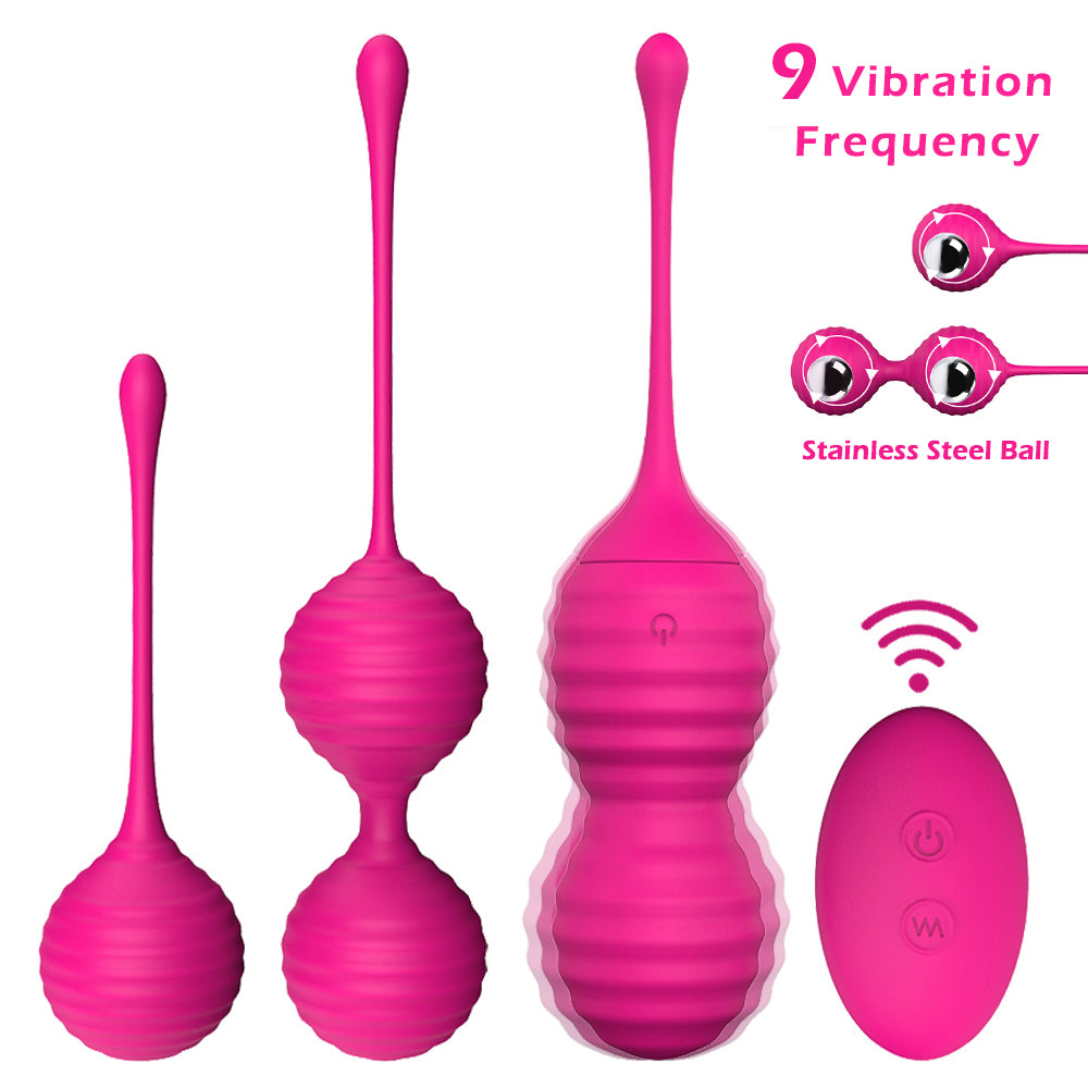 Exercises Kegel Balls Set Ben Wa Ball Remote Control Wearable Vibrators Adult Toys for Woman