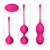 Exercises Kegel Balls Set Ben Wa Ball Remote Control Wearable Vibrators Adult Toys for Woman