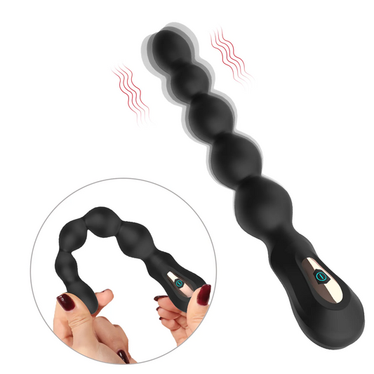 Vibrating Anal Beads Prostate Vaginal Vibrator Adult Sex Toys for Man Woman